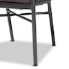 Baxton Studio Marcus Grey Finished Rope and Metal Outdoor Dining Chair 171-10775